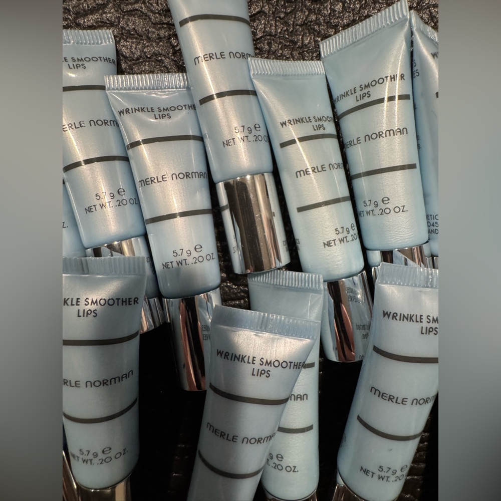 Merle Norman Lip Smoother in Silver and Light Blue